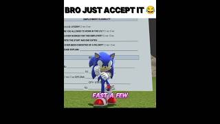 Sonic vs a job application #meme #sonic #viral #popular #sonic