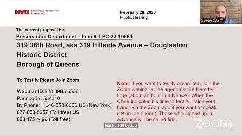 NYC LPC Public Hearing/Meeting 2/28/2023 Part 2