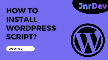 How to install wordpress script for beginners