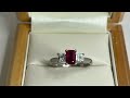 Kellerwood jewellers  ruby  diamond ring