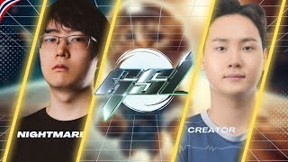 Starcraft 2 : Nightmare(P) vs Creator(P) - GSL S1 2024