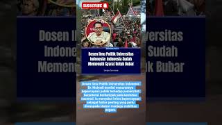 Dosen Ilmu Politik: Indonesia Sudah Penuhi Syarat untuk Dibubarkan⁉️ #shorts #viralshorts