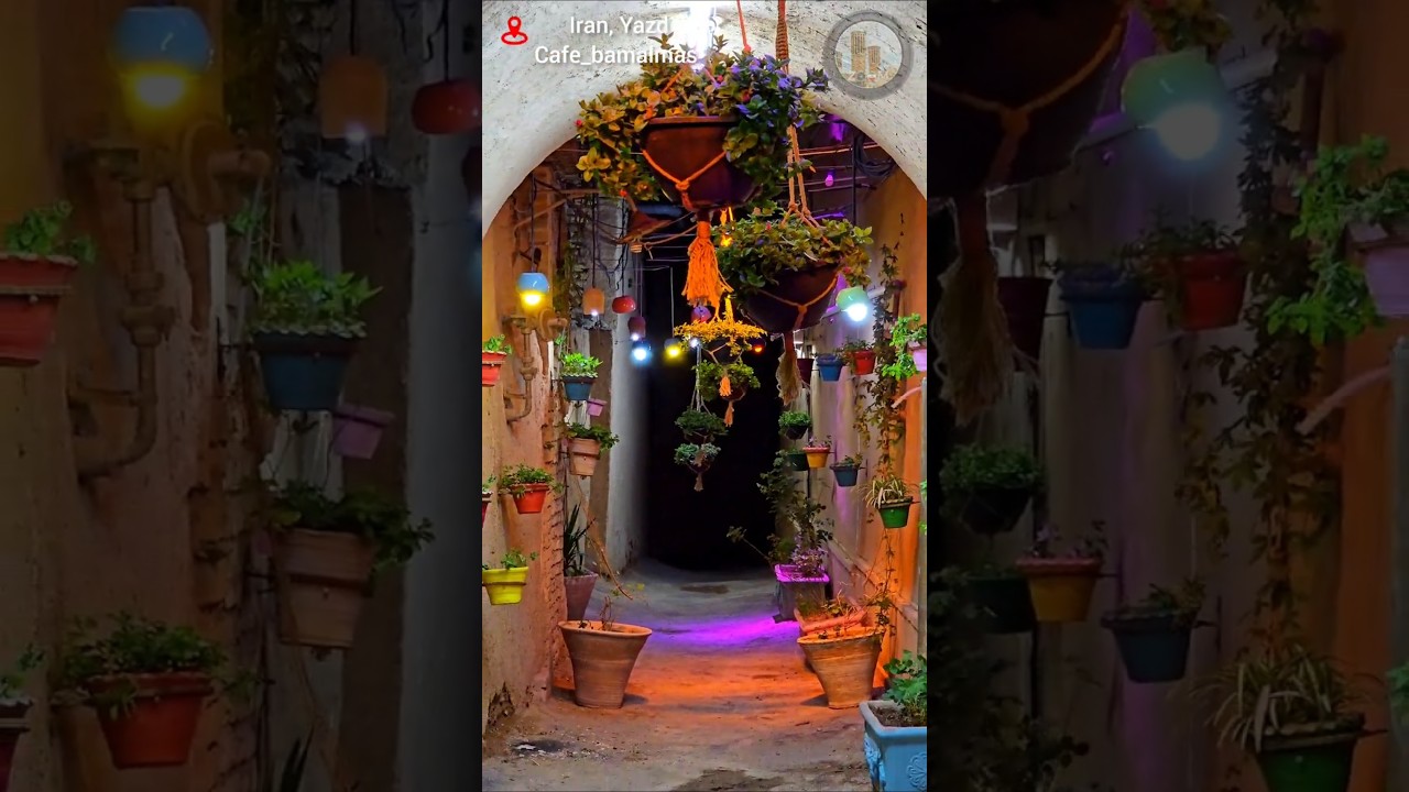 🇮🇷 Zoom Iran: Magical Mud Alley of Yazd – Colorful Flowers & Persian Charm 