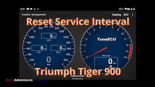 Triumph Tiger 900 Service Interval Reset screenshot 1