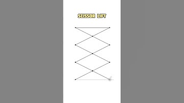 Scissor Lift Linkage Simulation #animation #cad #mechanism #mechanical #linkage
