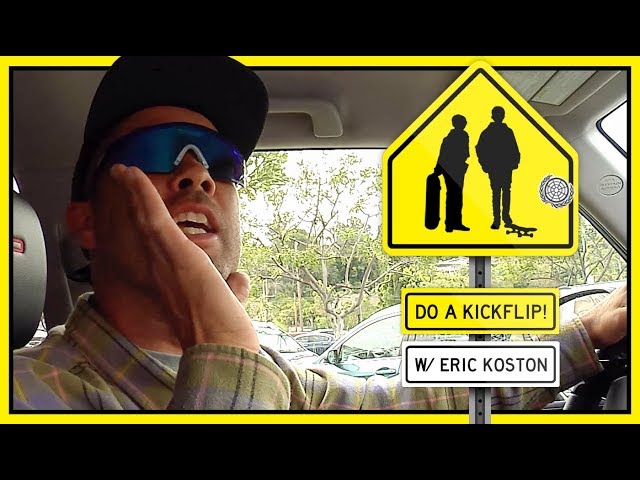Do A Kickflip! With Eric Koston In Glendale, California 