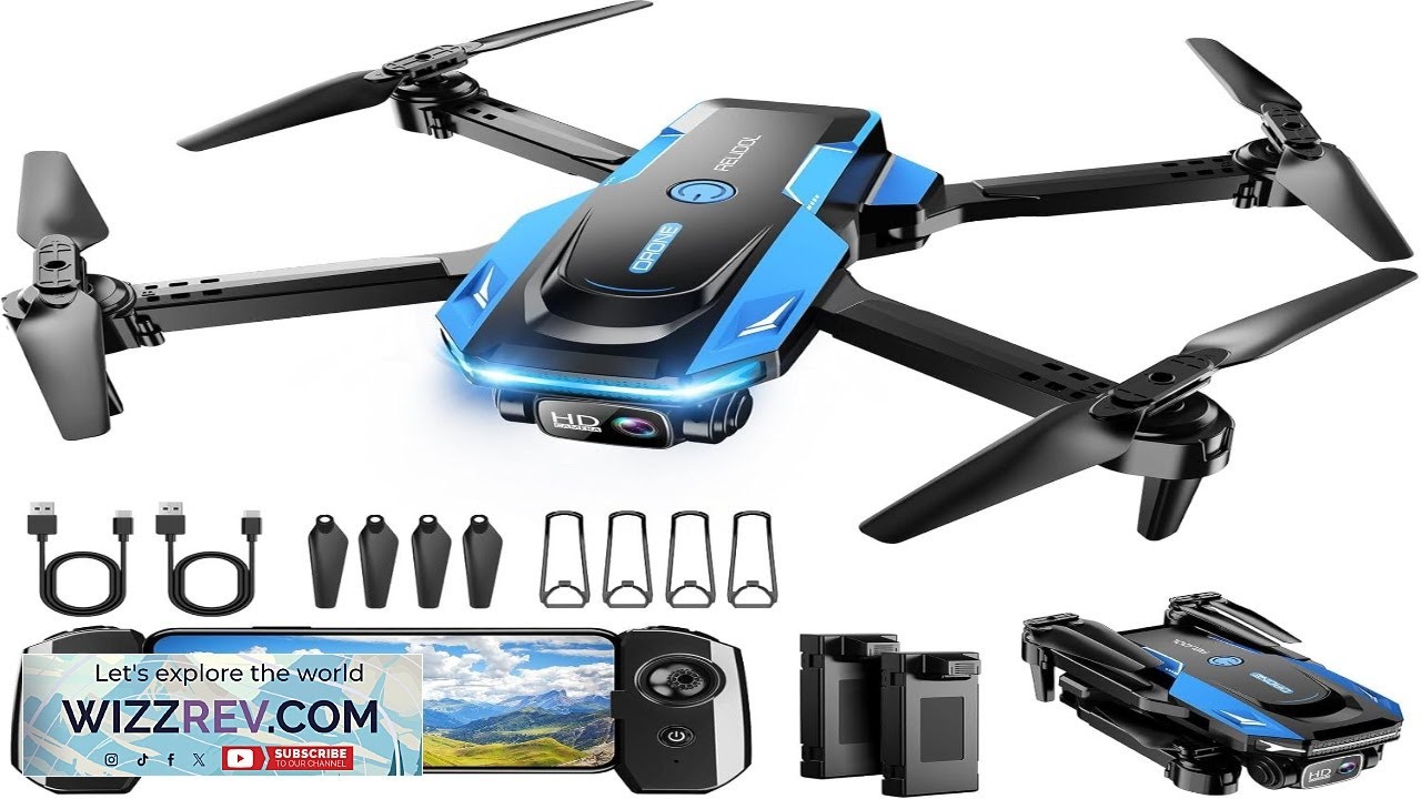 Drone with 1080P Camera Foldable Remote Control Quadcopter with Voice Gesture
