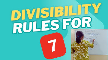 Divisibility Rules For 7 | Tests of Divisibility | Divisibility Tests For 7 | #divisibilitytest