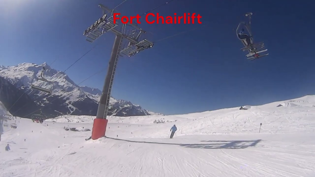 Skiing La Rosiere Mont Valaisan To Plan de Repos