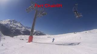 Skiing La Rosiere Mont Valaisan To Plan de Repos