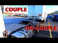 How To Couple & UnCouple Class 1 (Cat C+E) For Your Test! Drivers POV.