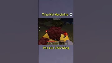 Thử Triệu Hồi Herobrine Vào Lúc 3 Giờ Sáng Và Cái Kết 🤣 #shorts