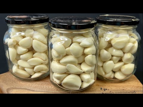 ПРОСТО Заливаю ЧЕСНОК Кипящим МАСЛОМ! Шикарная Закуска на всю ЗИМУ! Аромат и Вкус Потрясающий!