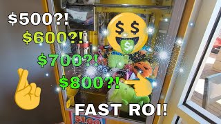 Mini Claw Machines ROI is Super Fast! 2 Weeks 4 locations NEARLY $1,000?