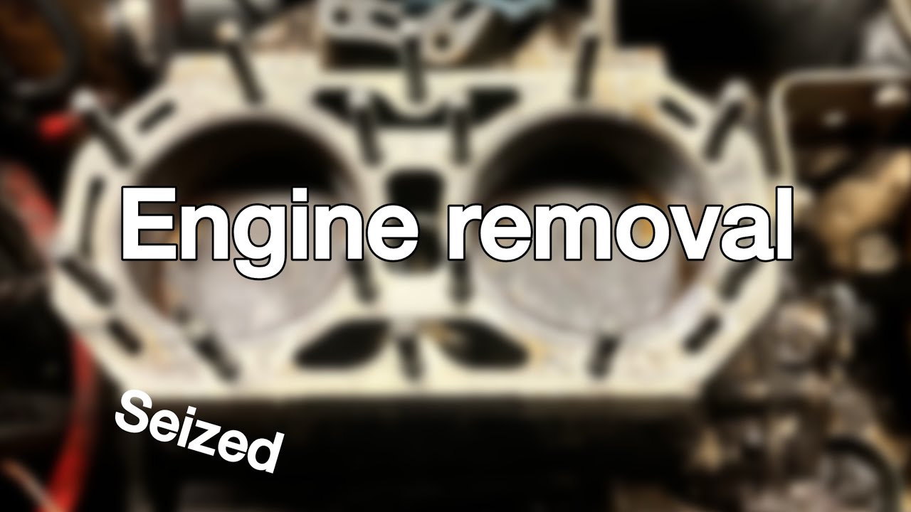 Abandoned JetSki engine removal (750sx) - YouTube