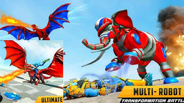 Police dragon robot Car gameplay android, iOS