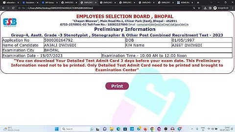 MP Group 4 Admit Card 2023 Kaise Download Kare || How To Download MP Group 4 Admit Card 2023