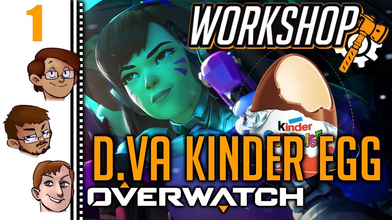 Let's Play Overwatch Workshop Part 1 - Hatch Your D.Va for a Surprise! (Custom Modes)