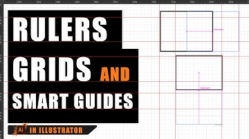 Rulers, Grids and Guides in Adobe Illustrator // Illustrator class 10 in Urdu/Hindi
