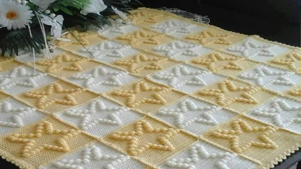 TEJIDOS DE COLCHAS O COBIJAS A CROCHET PARA BEBES YouTube