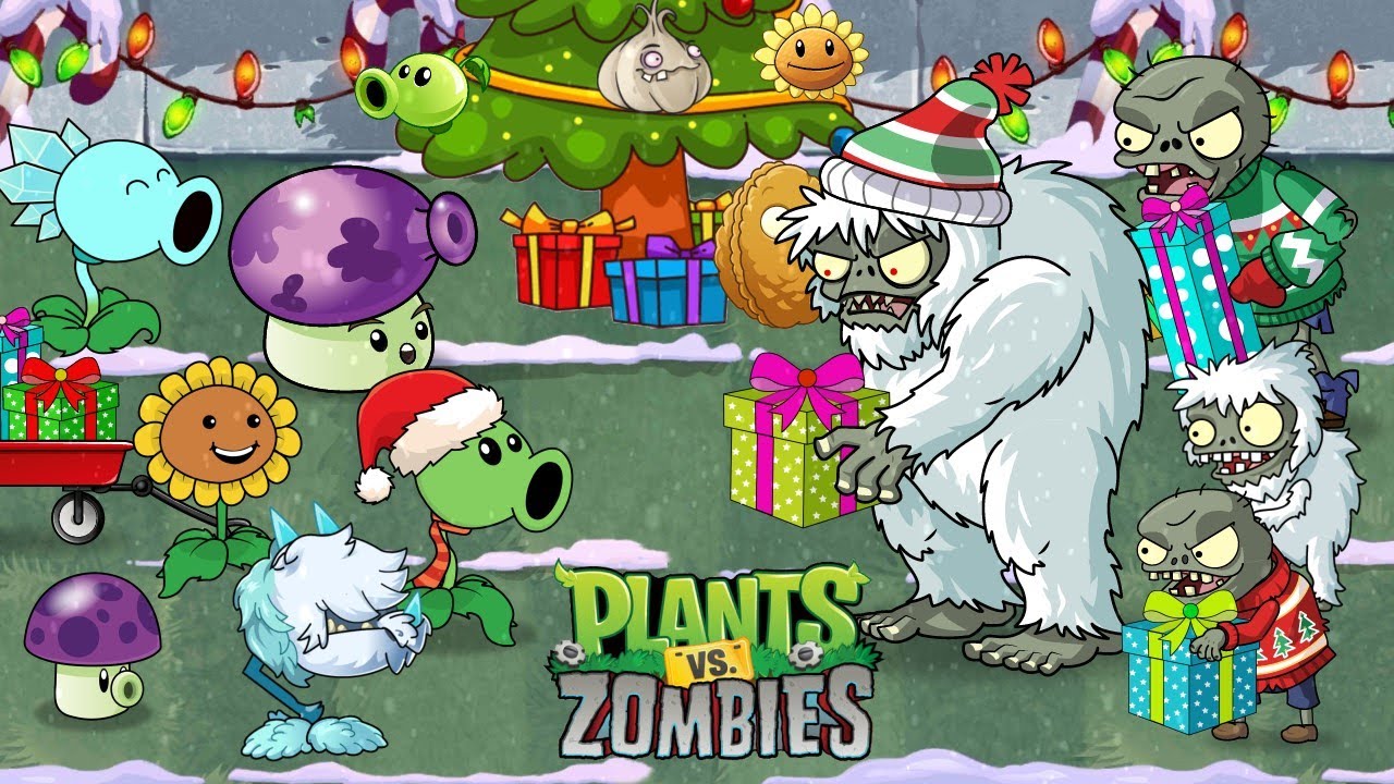 Plants vs Zombies Animation Merry Christmas 🎄 Open their Christmas