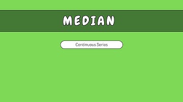 Median II Continuous Series #MathsSkillRx #exam #statisticsforeconomics #statisticsfordatascience
