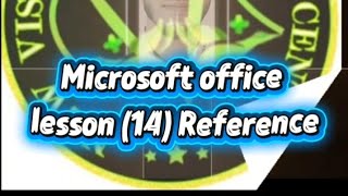 Basic computer course Microsoft office lesson (14) Reference 