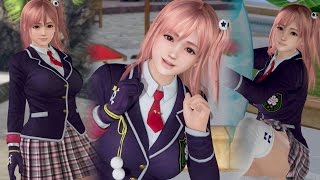 Honoka Purple Blazer Morning Pool, Niki, And Tranquil Beach Gravures Doax3