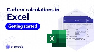 How to set up Excel for carbon footprint calculations in Climatiq Excel add-in V1 screenshot 5