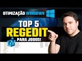 TOP 5 MELHORES REGEDIT PARA JOGOS 2026 ! OTIMIZAR O PC PARA MAIS FPS NOS JOGOS ! WINDOWS 10 11