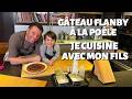 JE CUISINE AVEC MON FILS UN GÂTEAU FLANBY À LA POÊLE