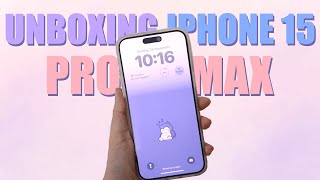 Unboxing iPhone 15 Pro Max & accessories 🤍 white titanium