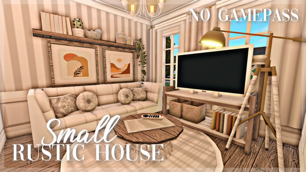 Roblox Bloxburg - No Gamepass Starter Rustic House - Minami Oroi - YouTube