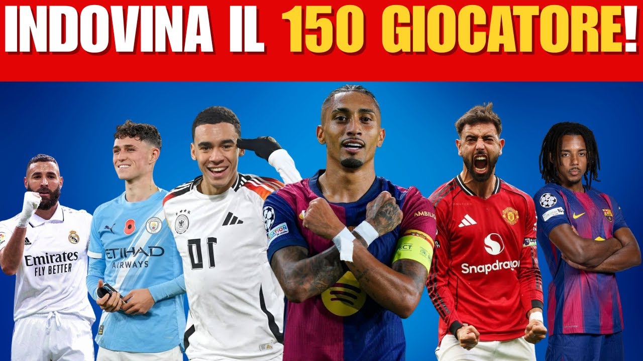 INDOVINA I 150 GIOCATORI DI CALCIO! ⚽🔥 Da Facile a Impossibile