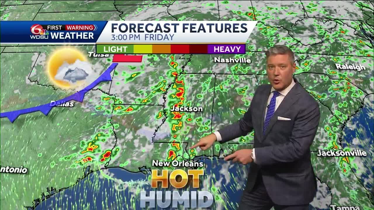Hot and humid days and scattered storms in your New Orleans weather ...
