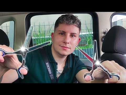 ASMR CORTANDO SEU CABELO NO CARRO mas COM PRESSA! ✂️