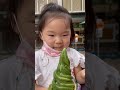 Toddler tries matcha ice cream  doesnt know how to react shorts