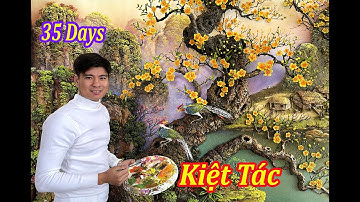Thử Thách. 35 Ngày. Đắp bức tranh tuyệt đẹp, tặng Bố người yêu, của chàng trai Bắc Giang.
