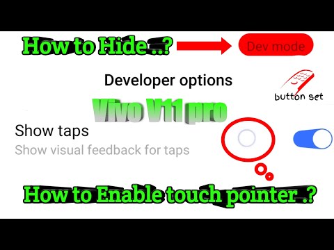 How to Hide Developer mode RED ICON in vivo phones? || How to Enable touch pointer in Vivo V11 pro