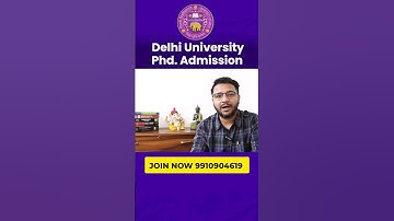 Phd Admission 2023 | Delhi University Phd form Notification #phdadmissions #phdnotification