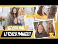 Get the perfect beach ball layered haircut tutorial by  coach kimmy