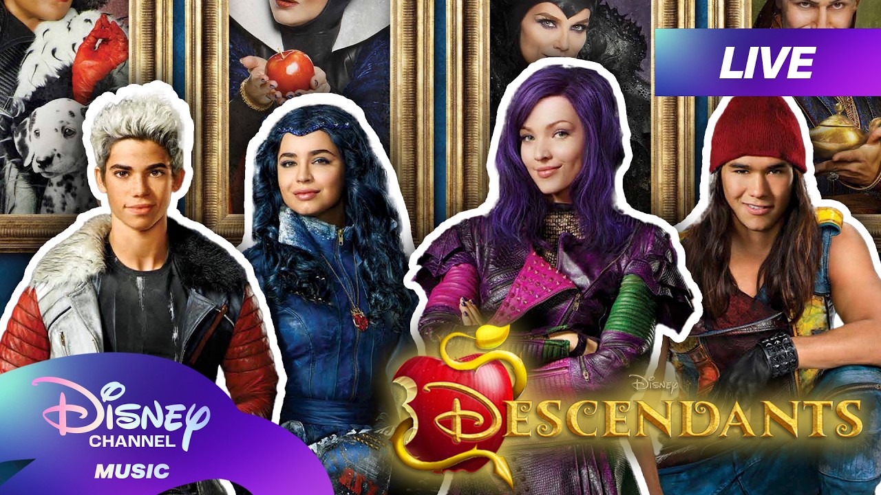 🔴 LIVE 24/7! Descendants FULL Movie Livestream!🔮💜 | Disney Channel