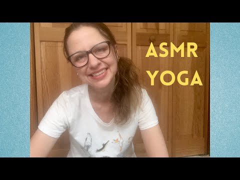 ASMR Low Key Yoga ❤️ Simple Stretches for Neck & Shoulders + Guided Meditation for Beginners