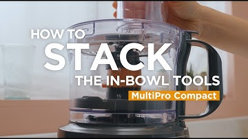 MultiPro Compact (FDP31) | How to stack the in-bowl tools