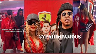 Beyonce & Jay Z Attend The Ferrari Formula 1 Vegas Grand Prix Race