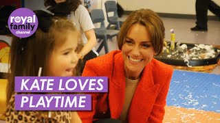 Princess Kate Enjoying Playtime with Children at Specialist Centre