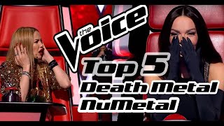 TOP 5 The Voice Death Metal \/ NuMetal