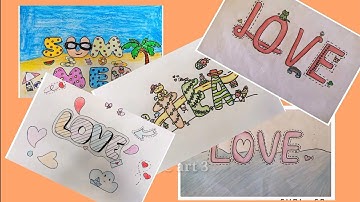 Nhịp điệu và sắc màu của chữ - Tổng hợp Bài vẽ của Học Sinh |Trang Trí Chữ | Letter decoration