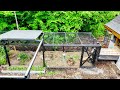 Building a chicken run with a breezeway to a stone henhouse coop