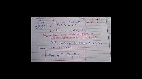 Radius for Heterodiatomic molecule. #covalentradius #bondlenght #atomicradius
